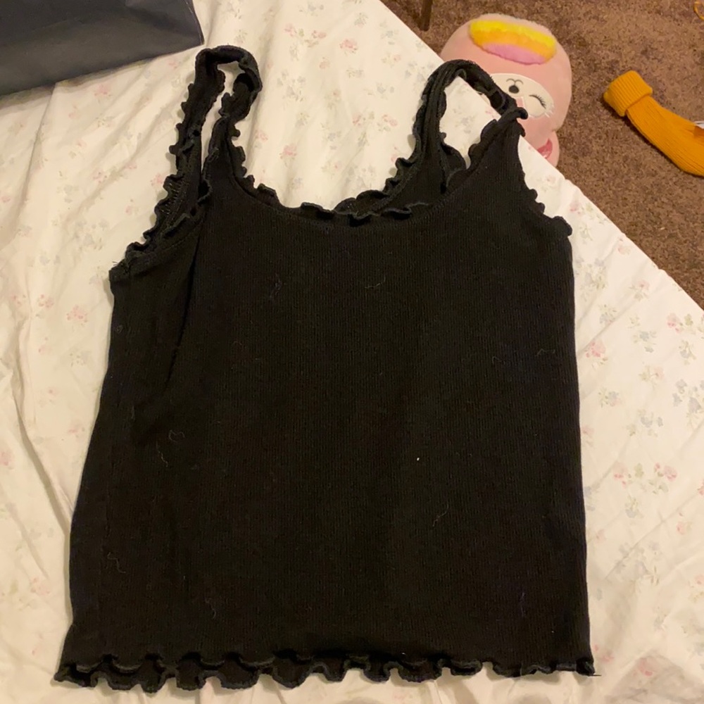 black tank top, barely worn